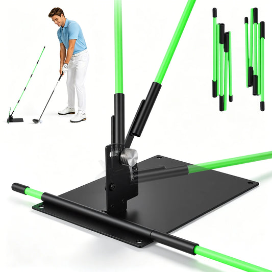 Golf Schwungbahntrainer inkl. Alignment Sticks – Deine Schwungebene wird sichtbar