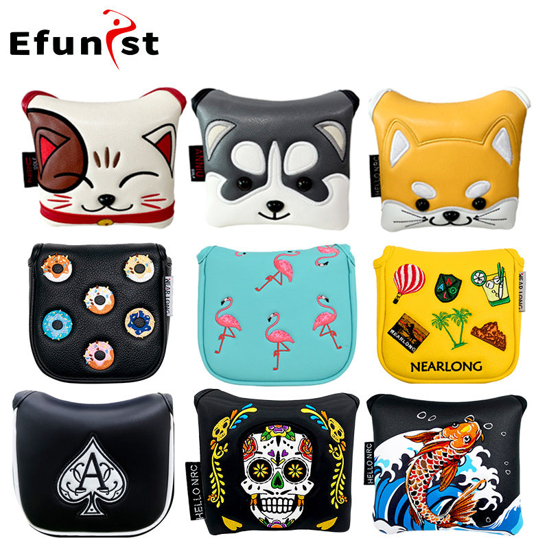 Golf Putterhaube mit verschiedenen Motiven Übersicht alle Designs