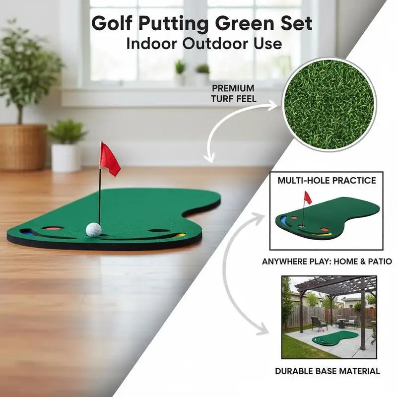 Golf Putting Green – Putts aus jedem Winkel trainieren