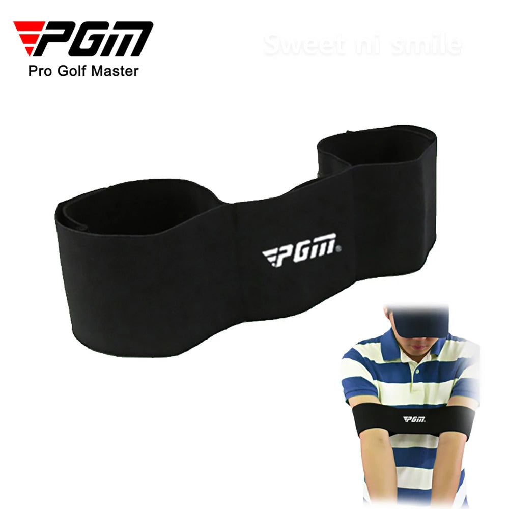 PGM Golf Schwungband schwarz mit Kniepads-Ansicht Detailaufnahme